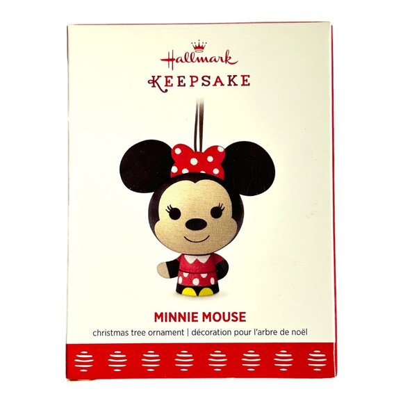 2017 Minnie Mouse Keepsake Ornament Hallmark Wooden NIB - Picture 1 of 4